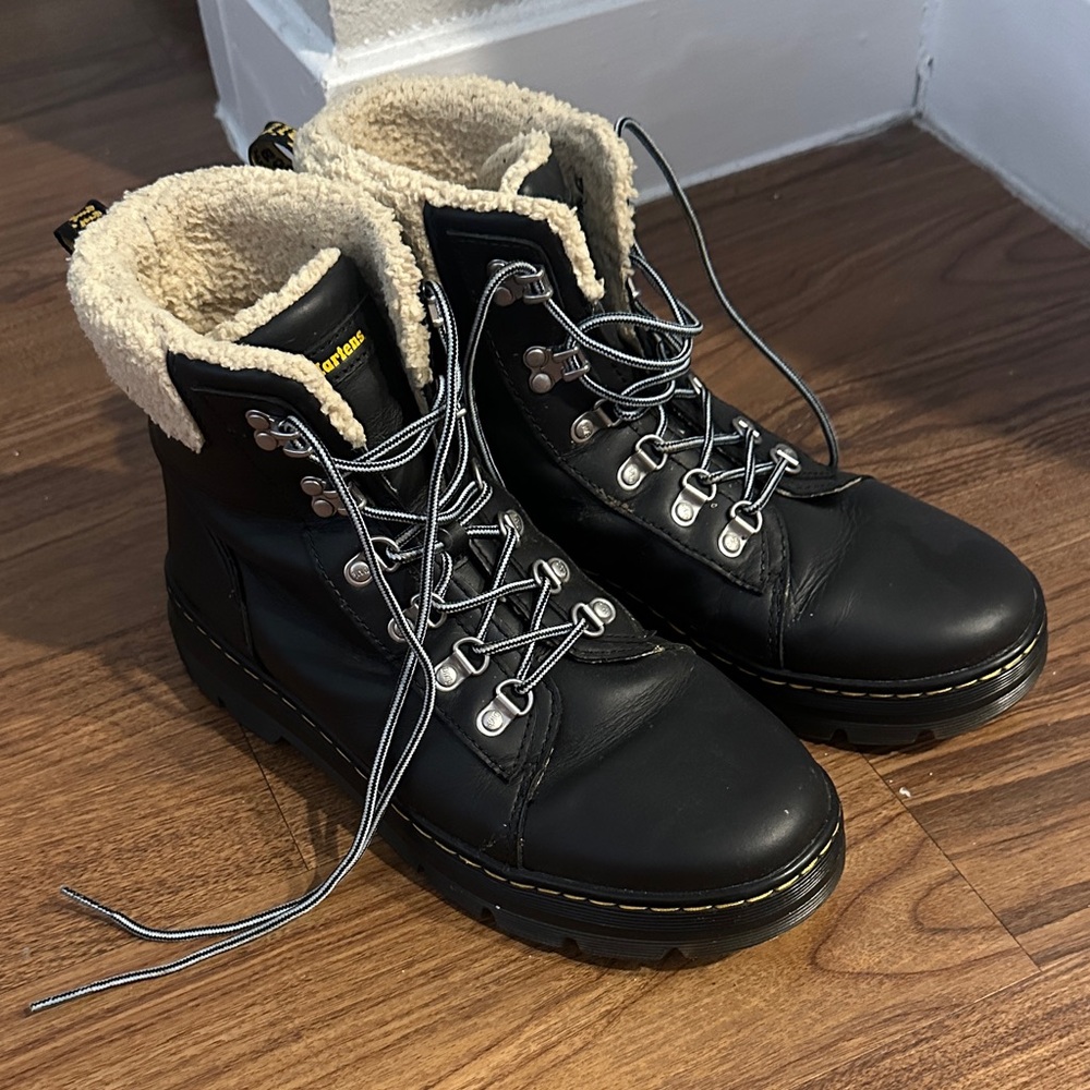 Dr Maryens Leather Women's Boots with Shearling Lining